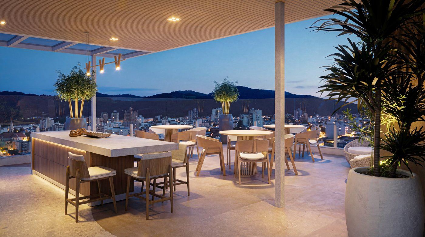 Oslo, Rooftop à noite